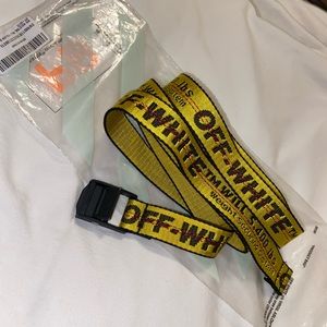 NEW Off White Mini Industrial Logo Belt